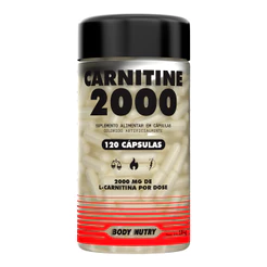 Carnitine 2000mg Foco, Disposição e Energia Para Treinos | Desempenho Físico120 Cáps - Body Nutry