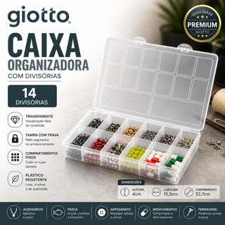 Caixa com Divisorias Nº2 Organizadores acessorios pesca utensilios remedios organizar lin…