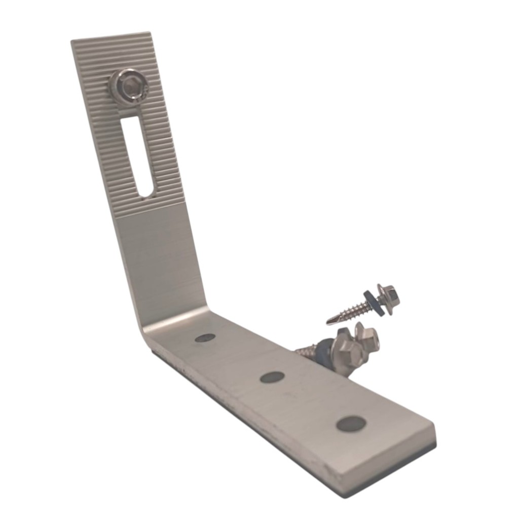 Kit 6 Suporte p placa Solar para Telha Trapezoidal