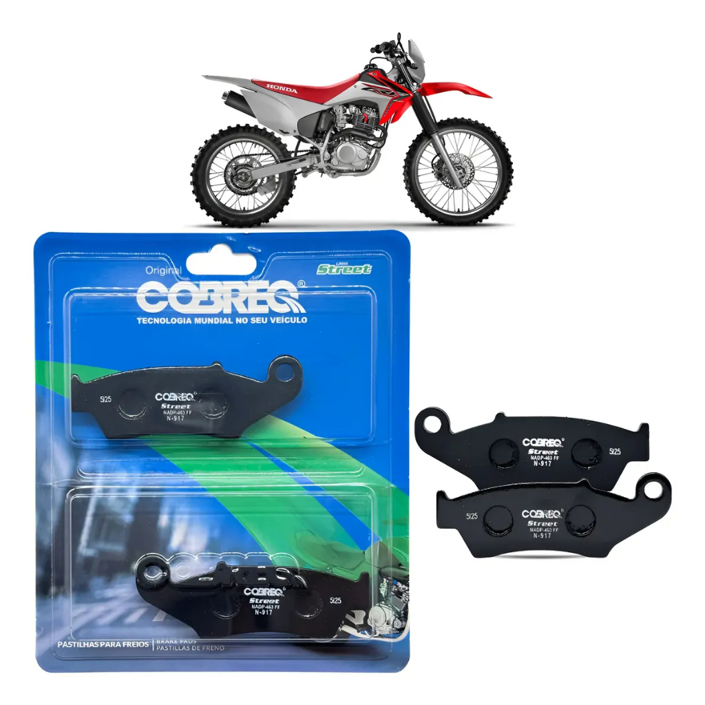 Pastilha Freio Dianteiro Honda CRF 230 Original Cobreq Pronta Entrega Envio Rapido