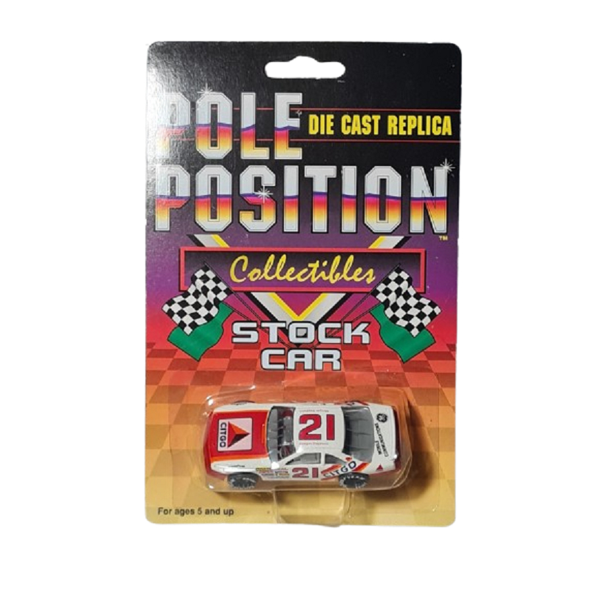 NASCAR CITGO 1992 FORD THUNDERBIRD # 21 MORGAN SHEPHERD POLE POSITION 1:64 LOOSE