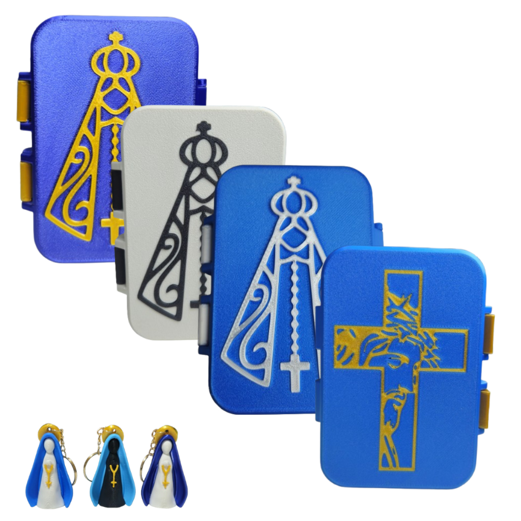 Porta Santo Caixinha para Lenço Presente Nossa Senhora + Brinde