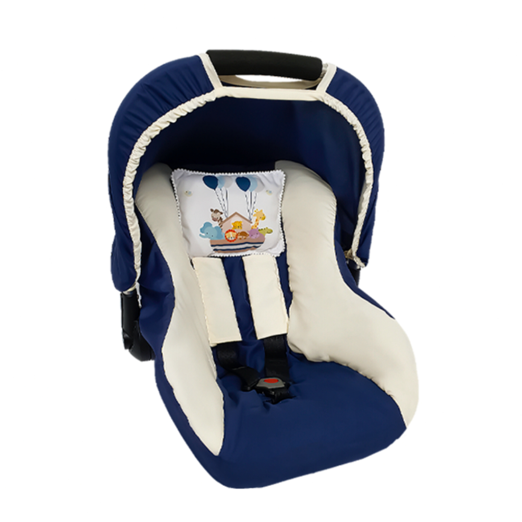 Kit Capa Protetora para Bebê Conforto: Capota + Protetores de Cinto + Capa Acolchoada + Almofadinha Decorativa