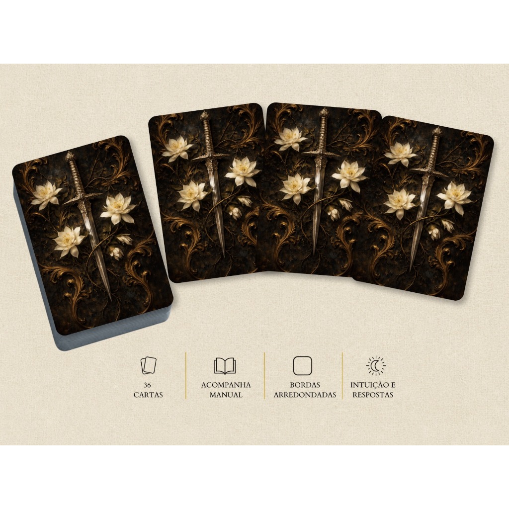 Tarô Baralho Cigano da Dama da Noite – Lenormand + Ebook