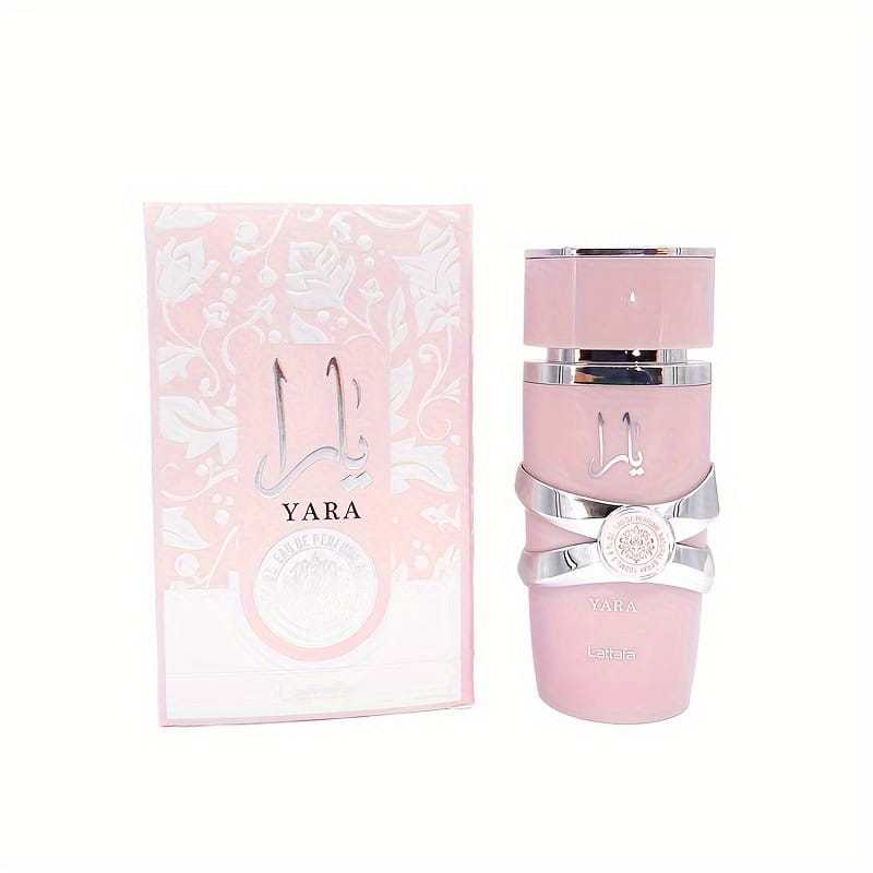 Perfume Feminino Yara Lattafa 100ml Eau de Parfum Doce Floral Gourmand Alta Fixação Importado Original Longa Duração