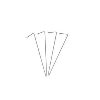 Kit 4 Estacas Deyu 12,5cm x 2,7mm Aço Reforçado Camping