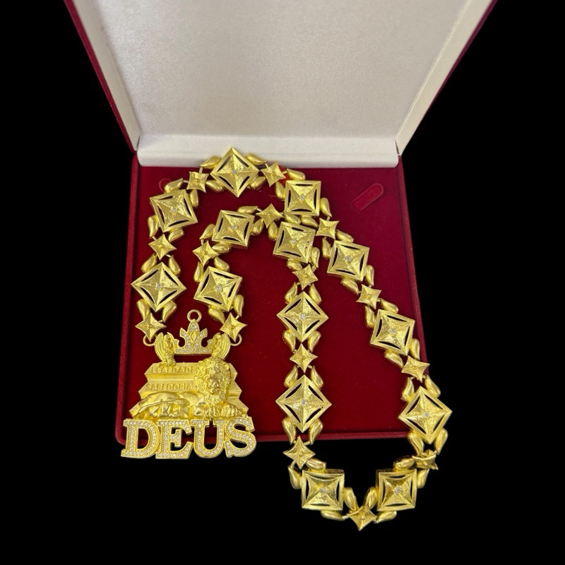 Cordão triplo X khalifa 20mm 100% moeda antiga pingente buzeira visionário águia luxo moeda premium