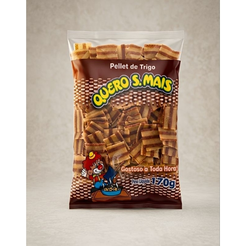 Kit 10 Salgadinho Pururuca pellet para fritar 170g querosmais