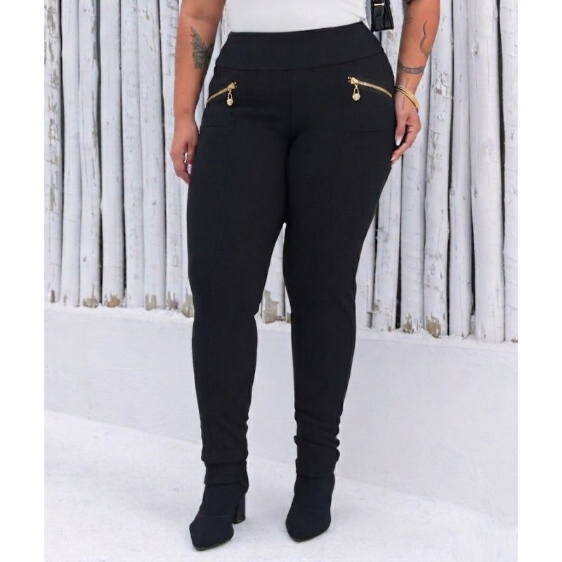 Calça Legging Pluz Size Femenina Moda Montaria Gorgurao Quentinho Inverno