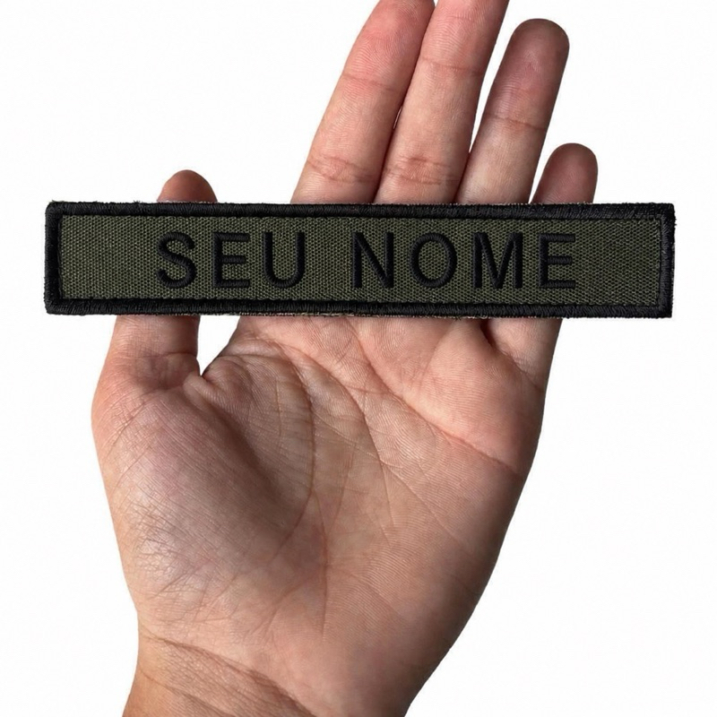 Detalhes do Kit Modelo Novo EB Sutache com Nome + Sutache Exército Baixa Visibilidade