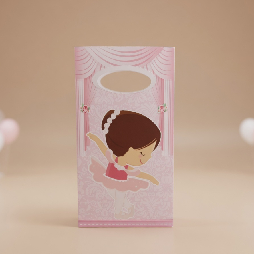Sacolinha P Bailarina/Para Festa Infantil/Lembrancinha para Aniversário/Decoração