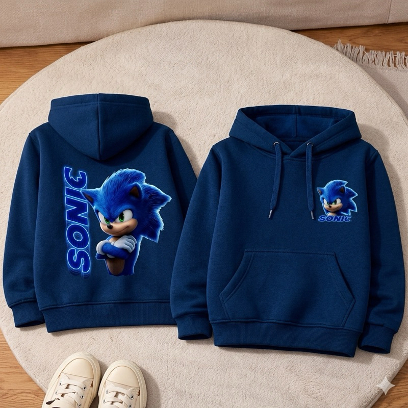 Moletom Infantil Canguru Estampado com Capuz Flanelado Quentinho Inverno Moda Kids Confortável Menino