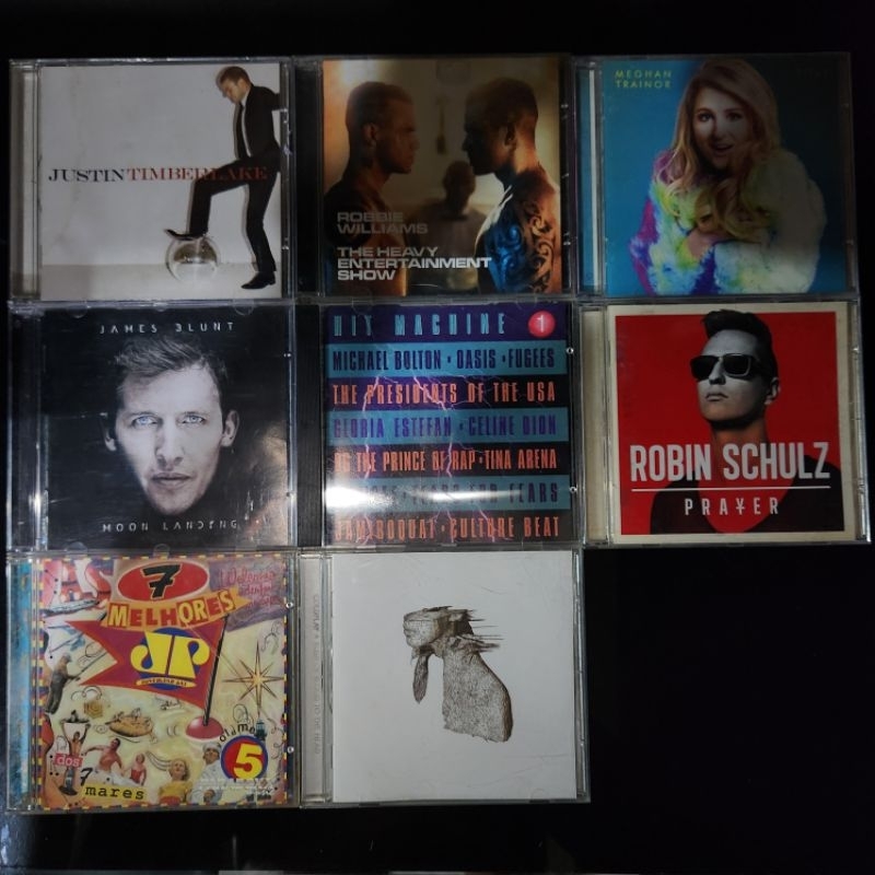cd justin timberlake, Coldplay, james blunt, meghan trainor