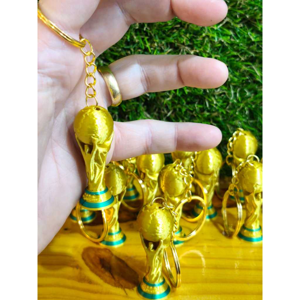Chaveiros Copa Do Mundo 2026 Dourado Brilhante - Kits 5, 10 ou 20 uni, fotos reais não seja enganado.