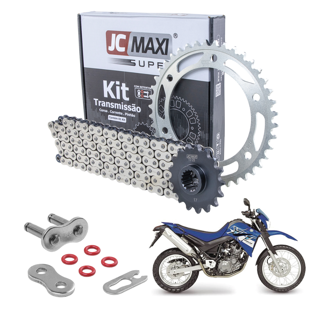 Kit Tração Relação Yamaha Xt 660r 2004 A 2015 Meiota Aço 1045 Com Retentor Premium
