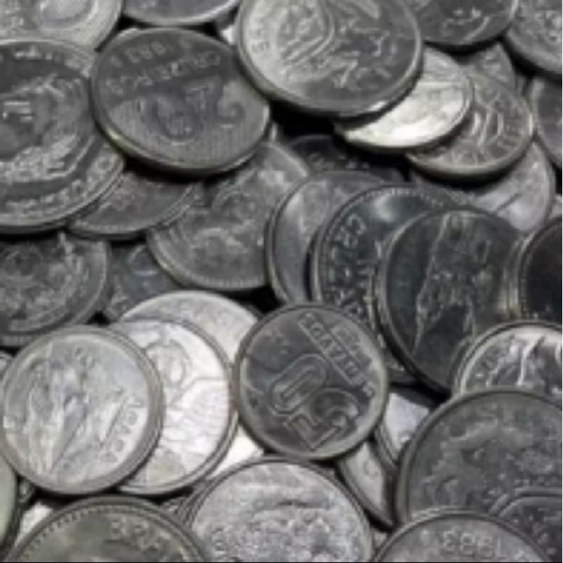 lote 30 moedas antigas de aço sem repetir moeda e data