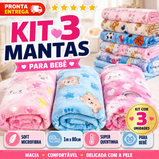 Mantas Soft para Bebês: 65% OFF! 🍼