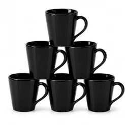 Kit Jogo 6 Canecas Porcelana 140ml Xicara Ideal Café Chá Presente Nao Personalizada