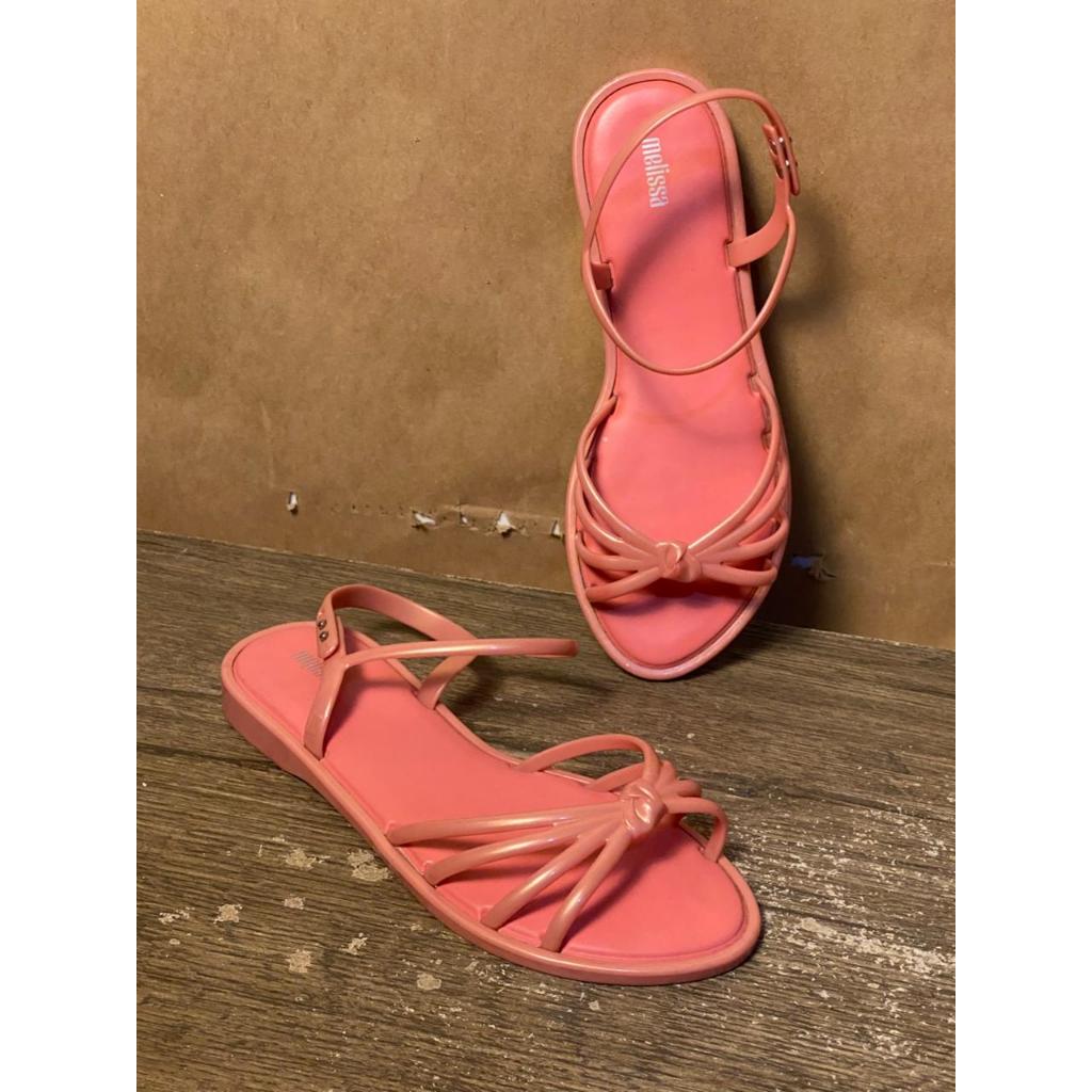 Sandália Melissa Hapiness Rosa - 39/40 (brechó, bazar, usada, desapegos, garimpo)
