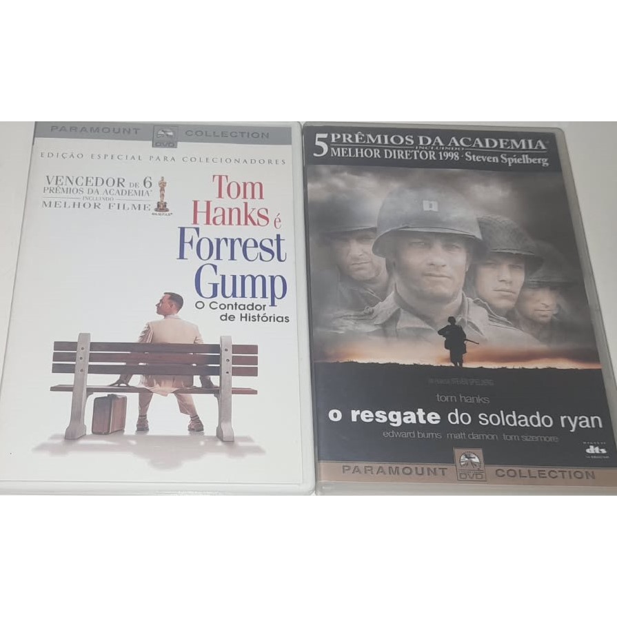 2 Dvd´s - Tom Hanks - Forrest Gump,Duplo,Ed. De Colecionador & O Resgate Do Soldado Ryan,Em Muito Bom Estado