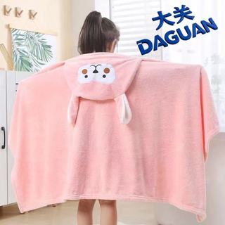 DAGUAN Toalha de Banho Infantil com Capuz de Pelúcia e Orelhas para Recém-Nascidos, Uniss…