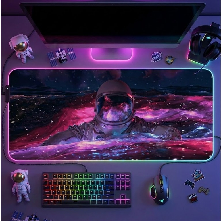 Mouse Pad Escritório Gamer @stronauta Computador Tapete de Mesa Premium Bibi Oferta Lançamento