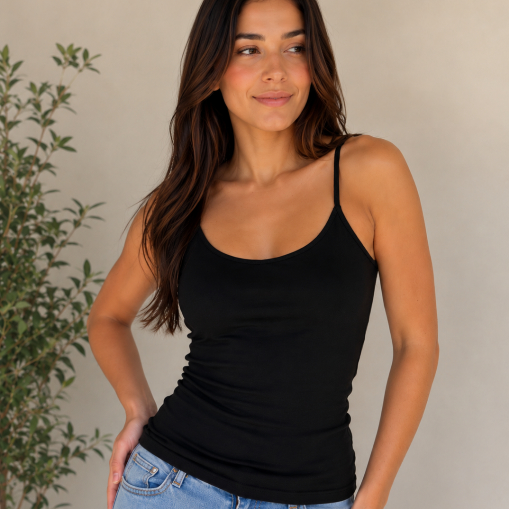 Blusa Regata Feminina Suplex Alça Fina Cropped Tube Básica Alcinha Blusinha