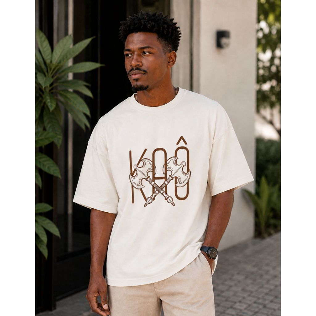 Camiseta Oversized KAÔ Xangô / Kaô/ Umbanda / Candomblé / Premium