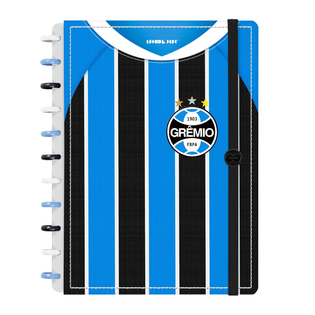 Caderno Iscool Disc Inteligente Grêmio Uniforme I Tricolor Classic M G