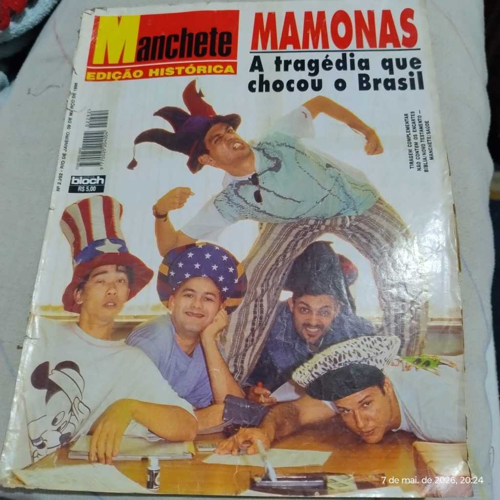 Revista Manchete nr 2292 Especial Mamonas Assassinas. (páginas rasgadas) Ano 1996