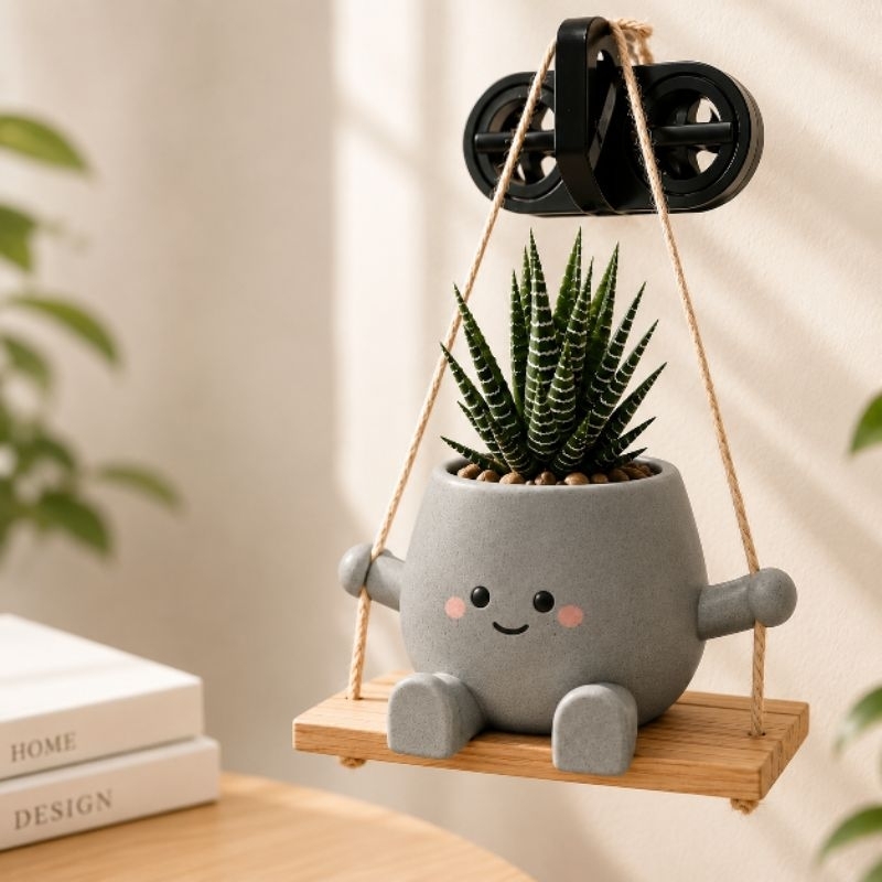 Vaso Decorativo Balanço para Plantas e Suculentas - Casa e Decoração > Jardinagem > Decorações de Jardim