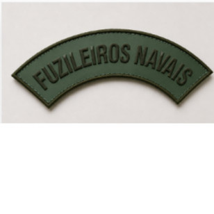 Tarjeta Fuzileiros Navais Emborrachado ou Bordado Verde Com velcro