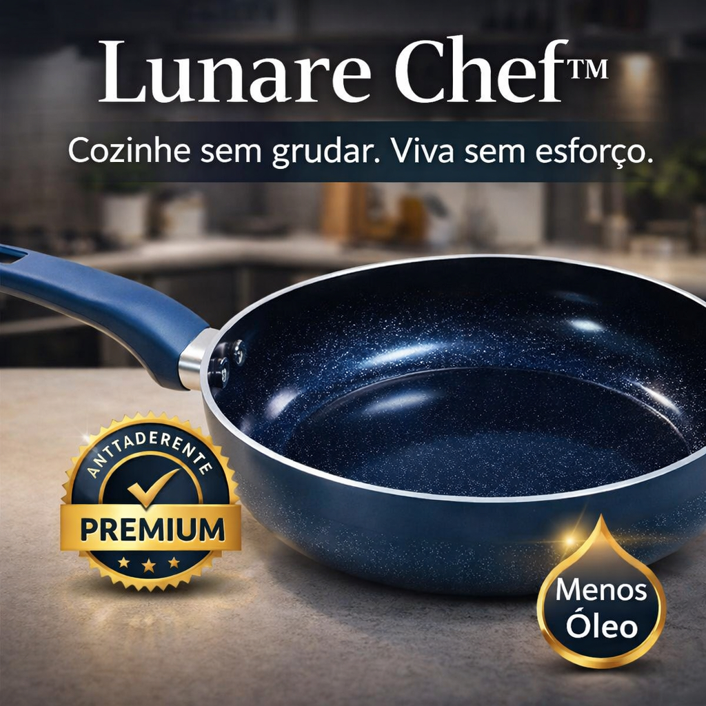 Lunare Chef™ — A Revolução Antiaderente Que Transformou a Forma de Cozinhar