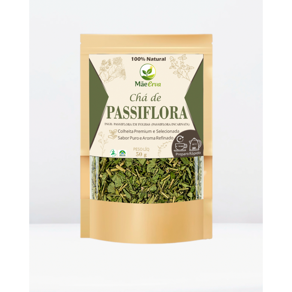 Chá de Passiflora 50g – Erva de Qualidade Superior Safra Premium