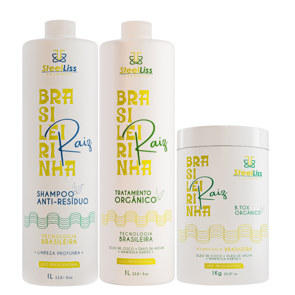Kit Progressiva Brasileirinha Raiz Organica  + Btox Brasil Sem Formol
