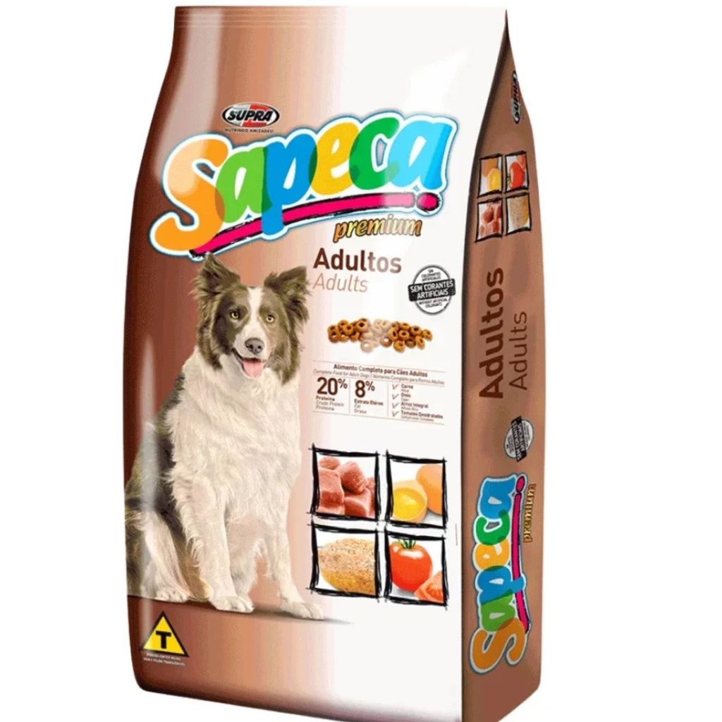 Ração para Cães Adultos porte grande Sapeca Premium 10,1kg