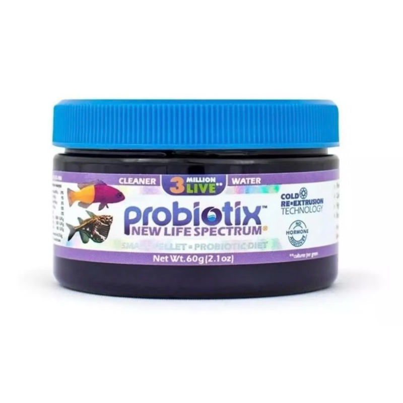 New Life Spectrum Probiotix Small Pellets 60g - Ração Peixes