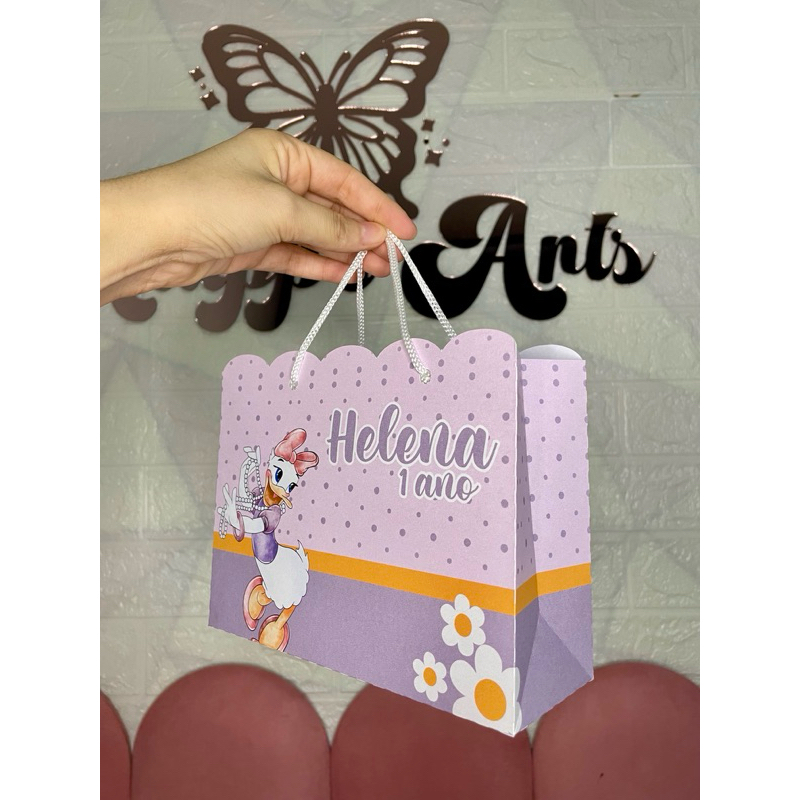 Sacolinha Margarida | Personalizada|Pato donald|Lembrancinha|Mimos |Aniversário| Festa| Vários temas| Pegue e monte