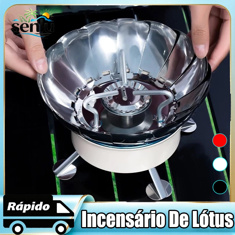 Fogareiro Portátil Fogão á Gás Ingnição Corta Vento Automática Dobrável Leve Viagem Camping