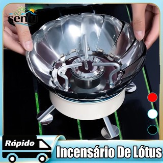 Fogareiro Portátil Fogão á Gás Ingnição Corta Vento Automática Dobrável Leve Viagem Camping