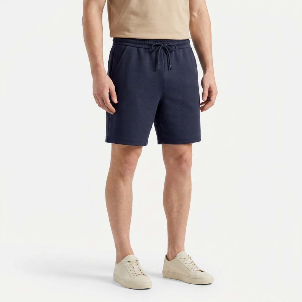 Bermuda Masculina Canelada Premium Elastano Slim Cos Elástico Shorts Mauricinho Tech Leve Original
