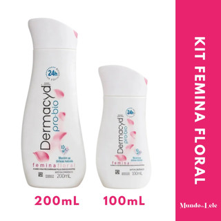 Kit Sabonete Liquido Dermacyd Femina Floral  200ml + 100ml