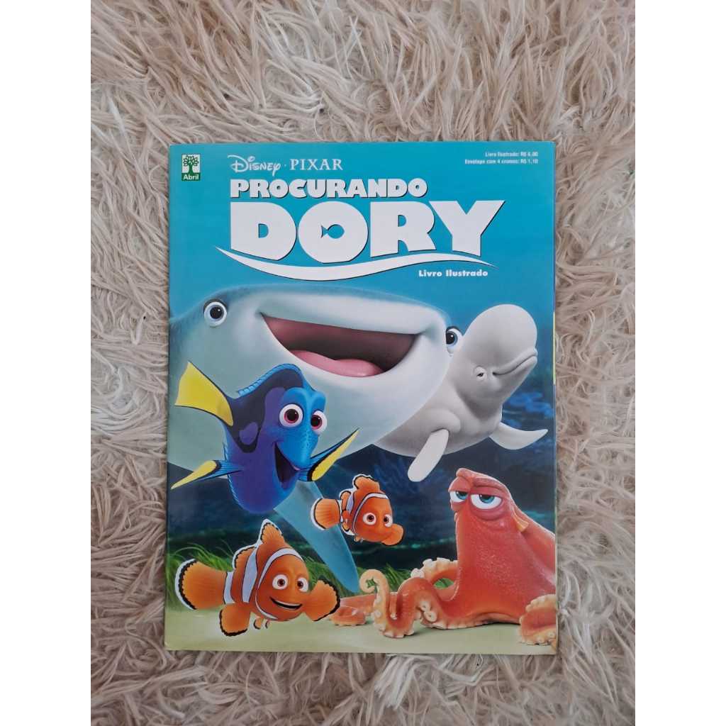 Livro Ilustrado Procurando Dory Disney Pixar Completo Colado Álbum Figurinhas