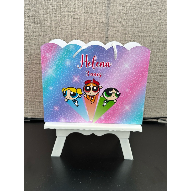 Sacolinha SUPER PODEROSAS personalizada | PEGUE E MONTE | Lembrancinha | Festa Infantil | Aniversário