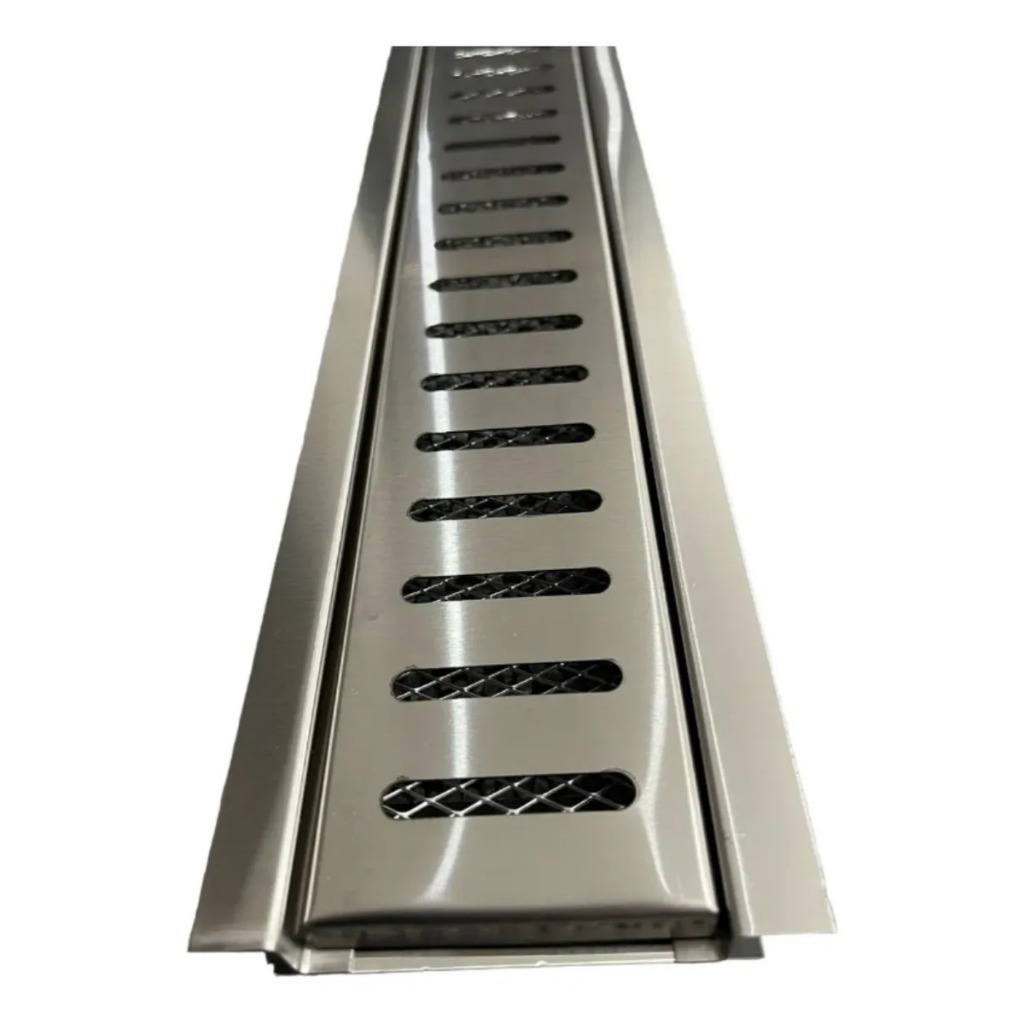 Ralo Linear Grelha + Aro Em Inox 10x100cm