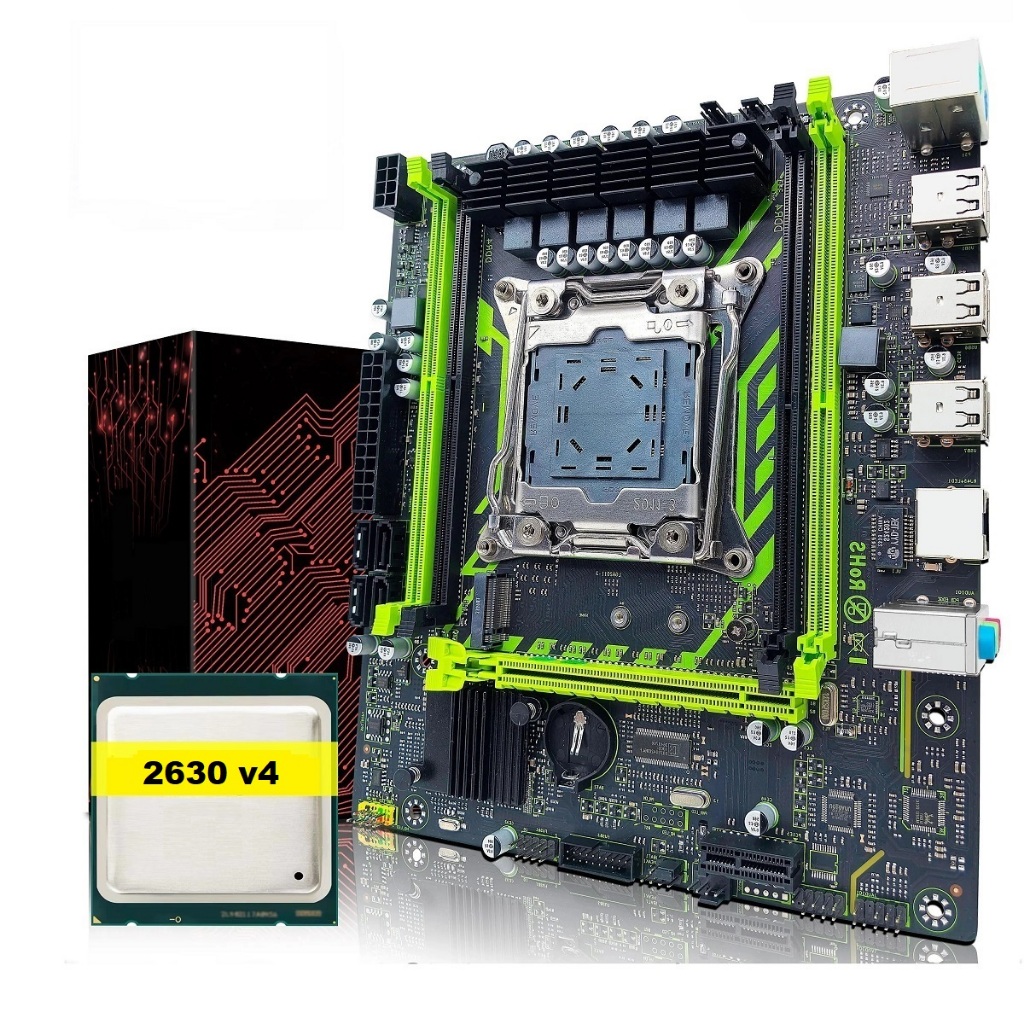 Kit Upgrade Placa Mãe X99 Processador Intel Xeon 2630 v4 10 Núcleos Kit Xeon