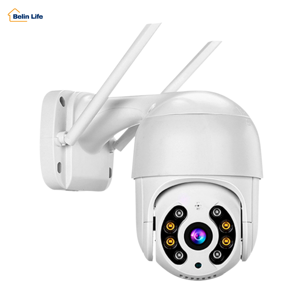Câmera IP PTZ Externa Wi-Fi HD Visão Noturna Colorida 3.6mm IR-Cut Bivolt