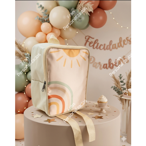 Mochila Personalizada Infantil Arco Íris Sunshine