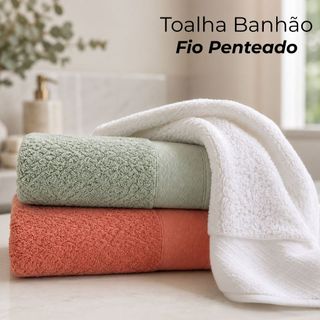 Toalha Banhão Gigante Fio Penteado Grossa 430g/m2 100% Algodão Capri Hotel Super Macia Atlantica