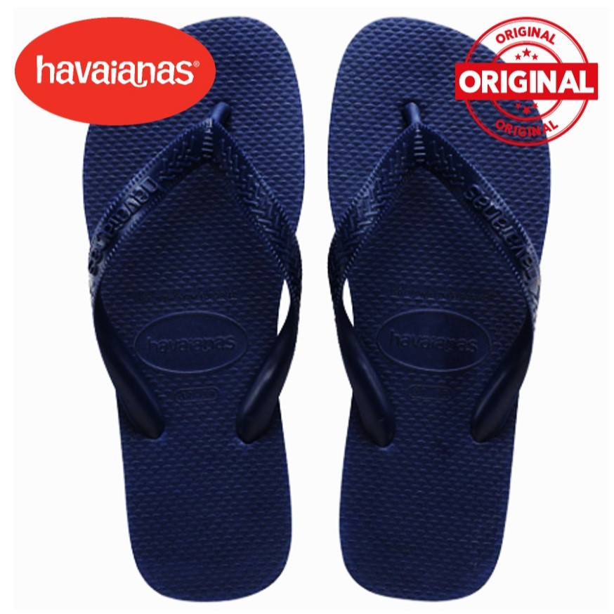 Chinelo Havaianas Original Unissex Azul 37/38 Top Tradicional Confortável Antiderrapante Envio Rápido